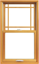 Vinyl wood window